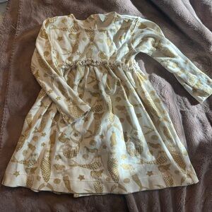 Kate Quinn Gold and Cream Mermaid Dress